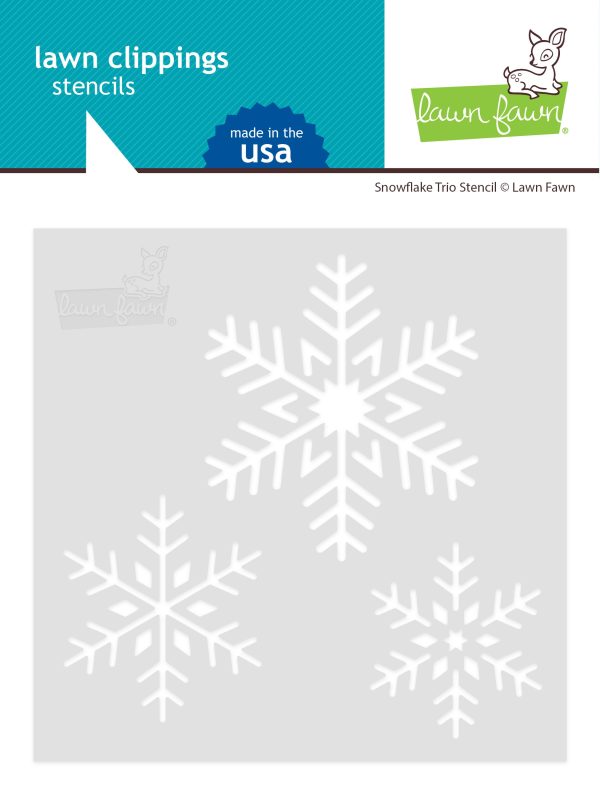 snowflake trio stencil Fashion