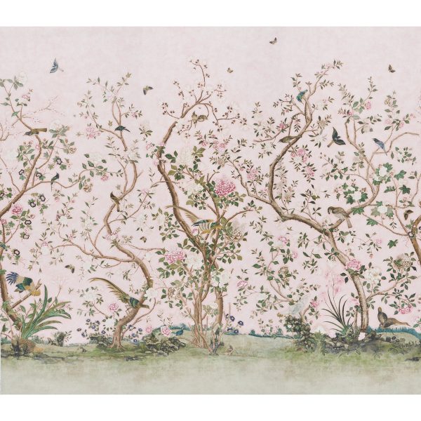 LES OISEAUX PANEL SET - BLUSH For Sale - Image 2