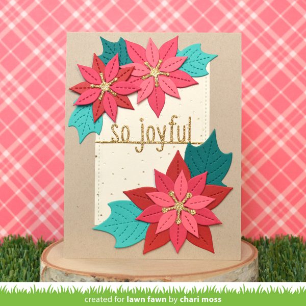 stitched poinsettia Fashion - Image 4