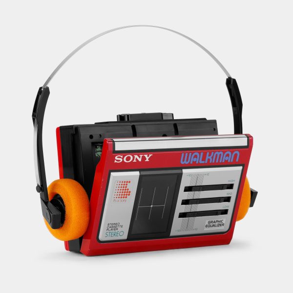 Sony Walkman WM-33 Red Portable Cassette Player For Cheap - Image 2