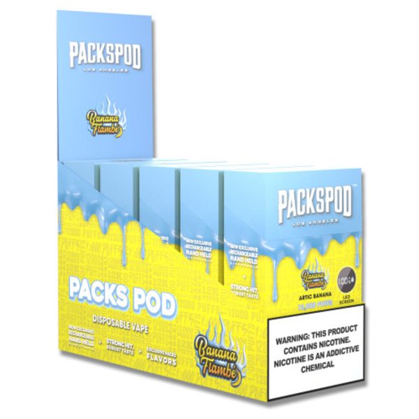 Packspod 12,000 Puffs Disposable Vape 5% 18mL Sale
